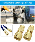 Get Your Hose Back On Track With This 2 Pack Heavy Duty Garden Repair Kit Featuring Rust Proof Aluminum Faucet Adapters To Fix Leaks And Reconnect Sprinklers Or Car Wash Gear Without Buying New Stuff That Actually Works Amazing, brass hose fittings
