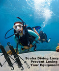 Scuba Diving Lanyard Clips With Quick Release Double Buckle For Small Point And Shoot Cameras And Reef Hook Dive Lights at reef.