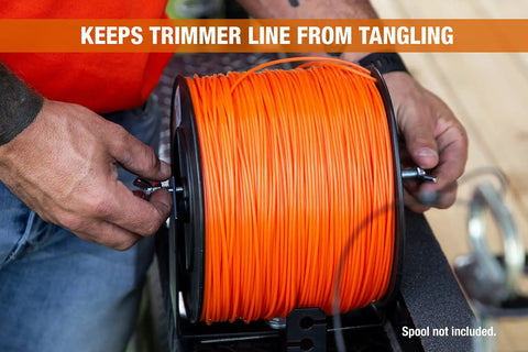 Rock Solid Commercial Trimmer Line Spool Holder Bracket With Mounting Hardware For Landscape Trailers keeps trimmer line from tangling.