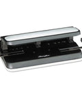 Heavy Duty 2 To 7 Hole Punch With Adjustable Head And Easy Touch Handle 32 Sheet Capacity All Metal Construction Black And Gray Office Workhorse