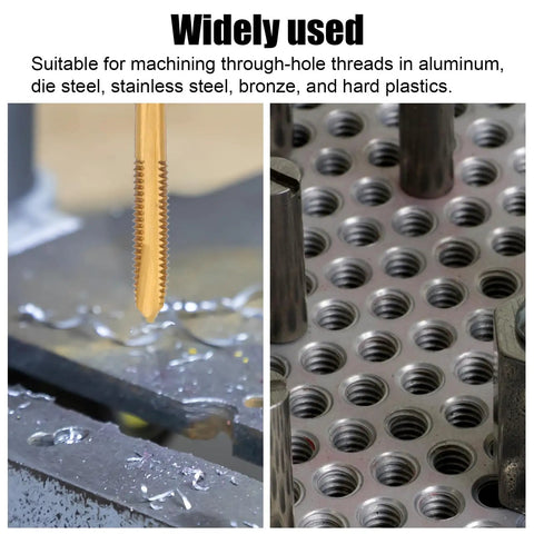 Drill And Tap Combo Set For Metalworking M3 0.5 Spiral Point and 2.5mm Bit threading aluminum and steel for clean threads