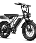 RetroVolt Pro All Terrain Electric Bike for adults with 3000W peak motor, 38 MPH top speed, 20x4 fat tires, angled side view