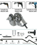 Titanium Drill Nibbler Attachment For Beast Mode Fast Sheet Metal Cutting And Vinyl Slitting Multi Metal Cutter with accessories