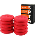 10 Pack Foam Wax Applicator Pads For Car Detailing, 4 Inch Red Hand Wax Pads, Soft Detailing Sponges with box