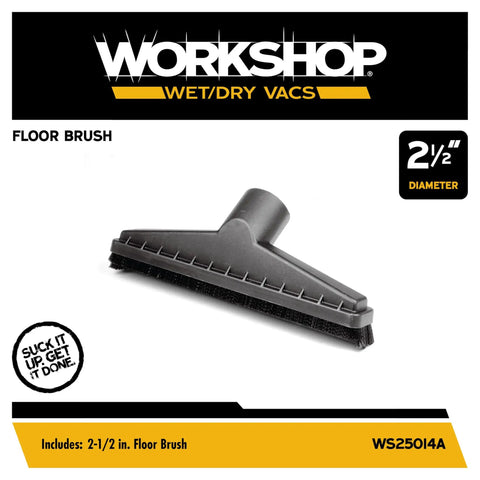 Floor Brush Attachment For Wet Dry Vacuums And Shop Vacuum Cleaners heavy duty 2-1/2-inch diameter brush head