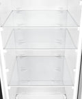 Interior view of 7 Cu Ft Upright Convertible Refrigerator And Freezer With Manual Defrost And Garage Ready Build in Brushed Stainless Steel.