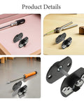Five Sets Interlocking Sectional Sofa Connectors Brackets Pin Style For Stable Couch Assembly shown with tools
