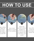 Instructions for using DIY Windshield Crack Repair Kit for Cars and Glass, 2025 Advanced Cracks Gone Glass Repair Kit.