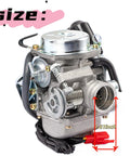 Beefed Up 24mm 150cc Carburetor Kit for Scooters and Go Karts 4 Stroke Engine with Starter Solenoid, front view