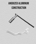Extended Lever And Handle For 10 22 Combo Replacement Accessories Aluminum Anodized Silver Upgrade with visible parts