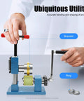 Hand Crank Ring And Bracelet Bender Tool 2 In 1 Jewelry Making Machine With T Bar And Roller Control Handle for precise bending