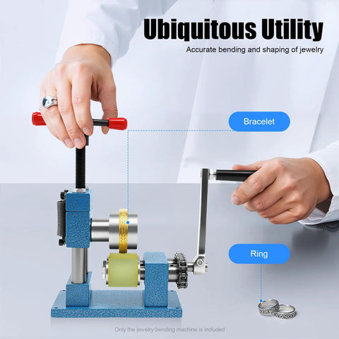 Heavy Duty Hand Crank Bracelet Bender And Rolling Mill Machine For Jewelers This Slick Two In One Tool Smoothly Shapes Gold Silver Rings With Reliable Gear Mechanics And Tough Steel Build A Nifty Little Powerhouse For Every DIY Fanatic