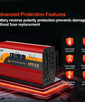 Beefy 1000W Pure Sine Wave Inverter For RV And Home With advanced protection features on display.