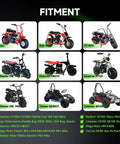Fitment guide for 35 Chain 40 Tooth Rear Sprocket, including minibikes like Coleman CT100U, Baja DB30, Taotao GK80CC, and more.