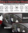 Close-up of Tesla Dark Gun Gray Rim Touch Up Paint Kit For Model Y 3 X S With color accurate finish on car rim