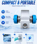 Front view of 2000W Micro Hydro Generator Pelton Turbine Portable Hydroelectric Power System with installation steps