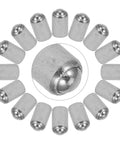 Stainless Steel Ball Catch Springs For Closet Doors And Cabinets, Smooth No Snag Operation, 20 Pack shown in close-up detail