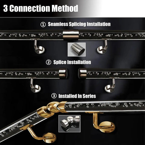 Connection methods for Heavy Duty Clear Acrylic Railing System For Decks Patios And Balconies, showcasing seamless installation techniques.