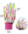 Pink floral garden gloves from Rose Thorn Tools Set With Rose Leaf Thorn Strippers Pruning Shears Pink Garden Gloves And Florist Scissors For Easy Thorn Removal And Pruning In The Garden Kit For Easy Rose Care At Home
