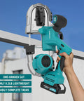 Cordless 20V Brushless Portable Bandsaw With 2.5 Inch Deep Cut And 6 Speed Beast Mode Power cutting metal conduit