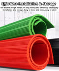 Heavy Duty High Voltage Insulating Rubber Mat For Electricians And Workshop Crews, Slip Resistant Dielectric Safety Flooring rolled for easy storage.