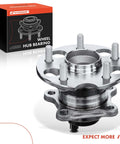 Front view of Rear Left Wheel Bearing And Hub Assembly With Abs For Toyota Highlander Fwd Only Compatible With 2008 3.5L V6 And 2009 2013 2.7L I4 Models 5 Lug Hub Designed For Durable Quiet Ride And Easy Install