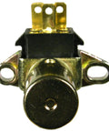 Solid Headlamp Dimmer Switch Top Notch Aftermarket Replacement showing front view with golden metal and black plastic components.
