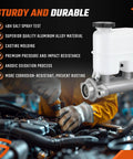 Chevrolet Silverado Suburban GMC Yukon XL 1500 2500 Brake Master Cylinder Replacement with aluminum body and PP oil cup in a workshop.