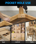 Image showing pocket hole use for furniture assembly with 2-1/2 Inch Pocket Hole Screws Size 8 Blue Coated Outdoor Grade