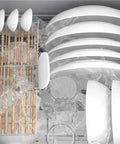 Top Notch Compact Countertop Dishwasher With High Temp Wash And Rapid Air Dry Tech Designed For Tiny Apartments While Crushing Daily Grease Without Breaking A Sweat showing clean plates and utensils.