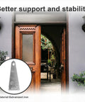 Beefy Heavy Duty Gate Hinges Set 4 Inch Galvanized Iron Shed Door Hinges 4 Pack used on outdoor wooden door