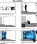 Installation guide for Enchanted Forest Fairy Tree Wall Mural For Kids Rooms And Living Rooms, step-by-step instructions.