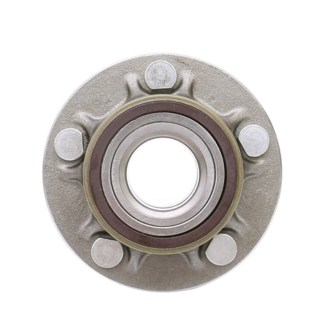 Front view of Rear Wheel Bearing Hub Assembly Fits 2010 2011 2012 2013 Ford Transit Connect Rear Left Or Right Side OE Quality ISO TS 16949 Certified Hub Replacement Beefed Up Durability Performance Ready