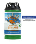 2 Pack Refillable Empty 1Lb Propane Tanks For Camping And Hiking DOT Compliant Eco Friendly Gas Cylinders Green and Blue