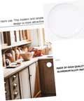 Six Piece White Alloy Round Cabinet Handles Set For Kitchen Cabinets And Furniture Drawer Knobs on rustic kitchen drawers