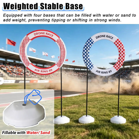 DIY Obstacle Course Kit For Drones Dope Hoop Gates And PVC Track With Weighted Bases For Quadcopter FPV Racing