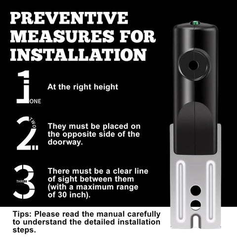 Garage Door Safety Sensor Replacement Kit For Genie And Overhead Door Openers Made After 1993 Includes Sender Receiver And Mounting Brackets For Reliable Beam Safety And No Fuss Install With Auto Reversal