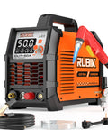 Dual Voltage Plasma Cutter 50 Amp For Home Workshop 110 to 220 Volt With Three Quarter Inch Cutting Capacity And One Half Inch Clean Cut LCD Display Non Touch Pilot Arc 2T 4T Cutting Modes