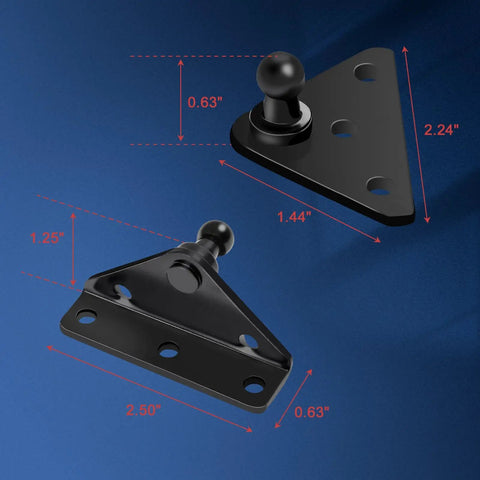 Triangle brackets for 2 Pack 20 Inch Universal Gas Strut With Mounting Bracket For RV Queen Bed, King Bed, Truck Bed Tonneau Cover
