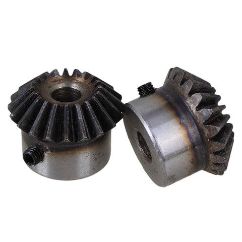 Beefy 45 Steel 1.5 Modulus Tapered Bevel Gear Wheel 8mm Hole Diameter 20 Teeth Silver Pack Of 2 Built To Last For Industrial Replacement And High Torque Drives For Machinery And Robotics