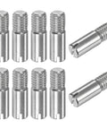 Ten Pack M8 x 25mm Slotted Cylindrical Pin Dowel 304 Stainless Steel External Thread Locating Dowel Parallel Pins For Metal Machinery