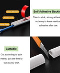 Self Adhesive Cable Raceway For Floors And Walls PVC Wire Channel Cord Cover 98 Ft White with adhesive backing and cuttable feature