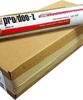 Slick Finish 18 Inch Paint Roller Covers Featuring High Density White Fabric And Knockout Resilient Core For Flawless Enamel Primer And Urethane Tasks Zero Fuss Application Smooth Padded 4 Pack Set on a cardboard box.