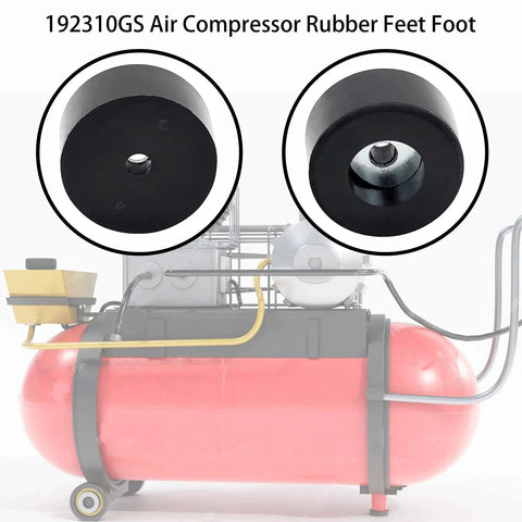 Close-up of 8 Piece Anti Vibration Rubber Feet Kit For Air Compressors Generators And Pressure Washers Isolation Pads