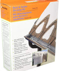 Electric Roof Deicing Cable Kit RC160 120V 800W 160 Ft Black packaging with roof installation image