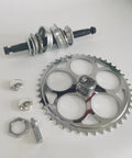 2 Inch Cup Bike Conversion Kit Crank Set With 180mm Axle And 44 Tooth Sprocket Included Bottom Bracket Cup Ball Bearing Kit