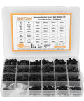 1220 Pcs Screw Nut Washer Kit In Carbon Steel M2 M3 M4 M5 With 8 12 16 20mm Screws Half Round Head Hex Socket Nuts
