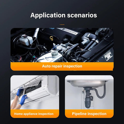 Workhorse Handheld Borescope Endoscope With 8mm Lens For Industrial Pipe Inspection And Engine Cylinder Diagnostics used in inspections