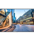 Next Level 75 Inch UHD Commercial Display With Sleek Modern Design And Modular Expansion Ready To Roll Out Crystal Clear Business Visuals showcases a street view.