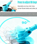 Powerful Cordless Weed Wacker With 21V Battery, 3 In 1 Brush Cutter And Lawn Trimmer showcasing 90-degree adjustable head